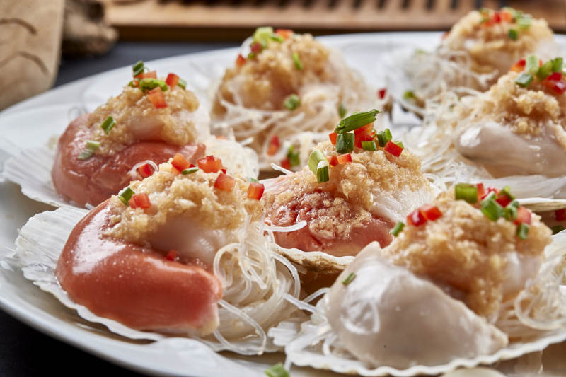 蒜蓉粉丝蒸带黄大扇贝