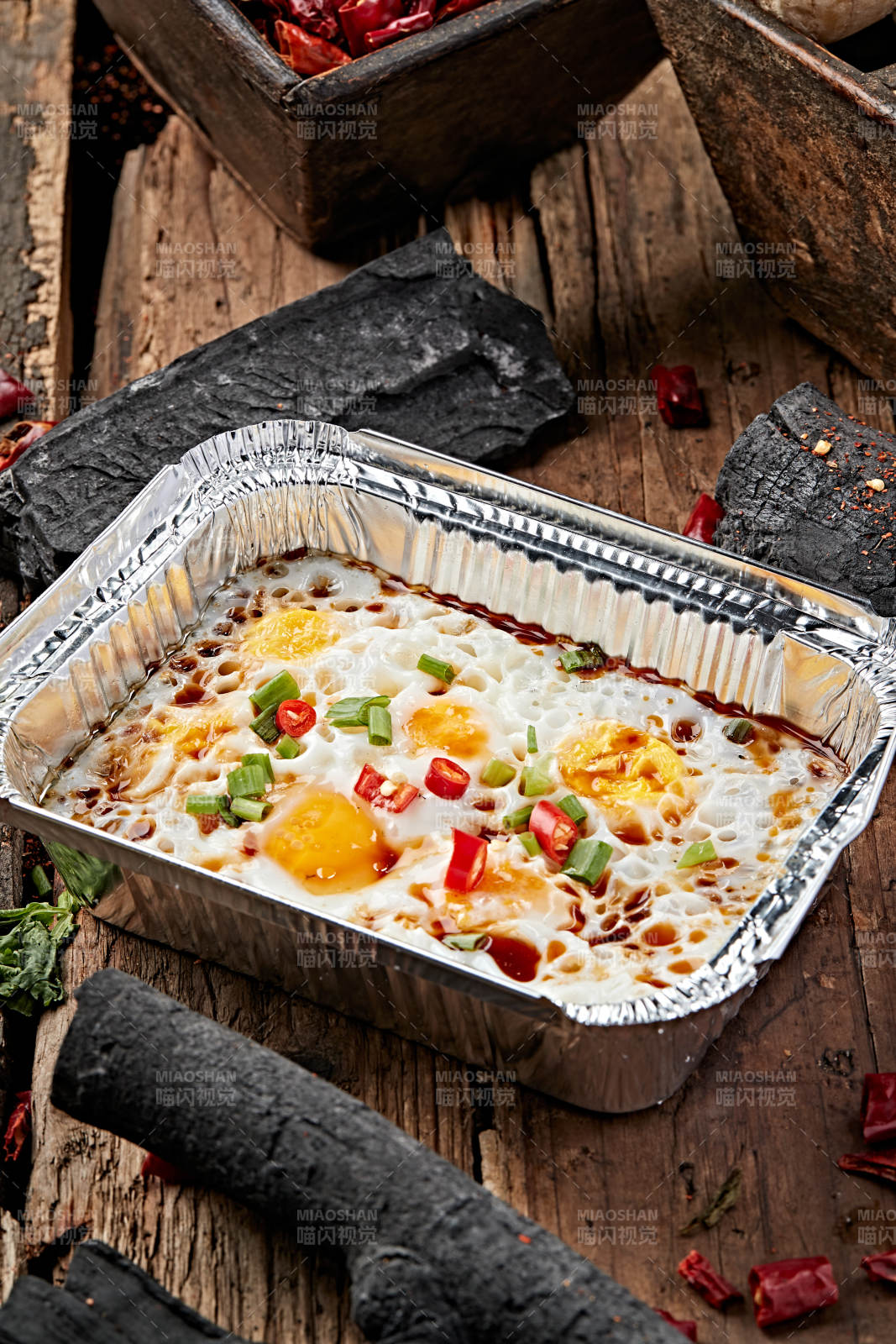 炭烤锡纸酱油鸡蛋