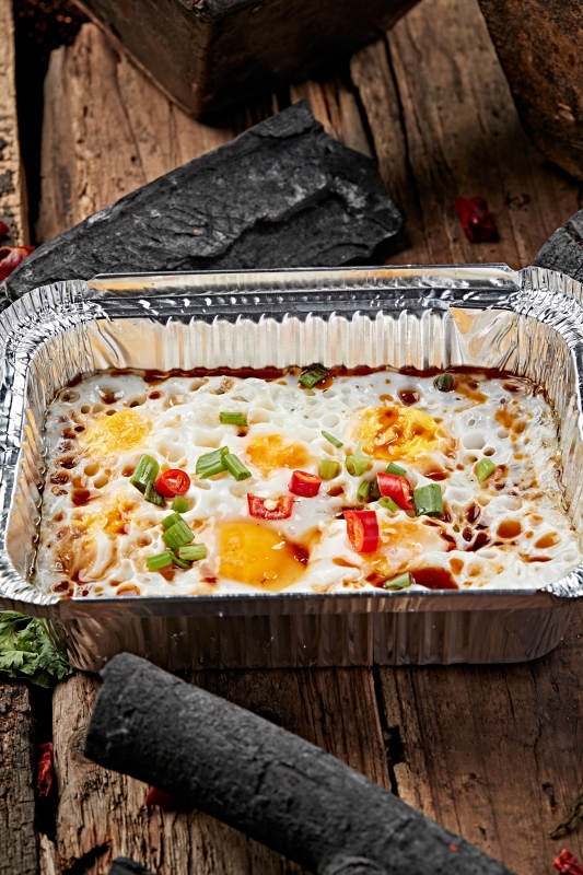 炭烤锡纸酱油鸡蛋