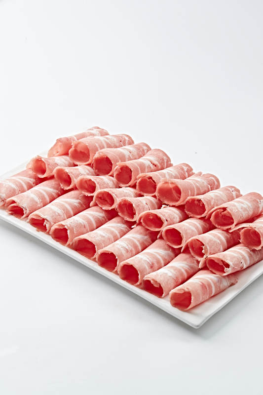 草原肥羊肉卷切片