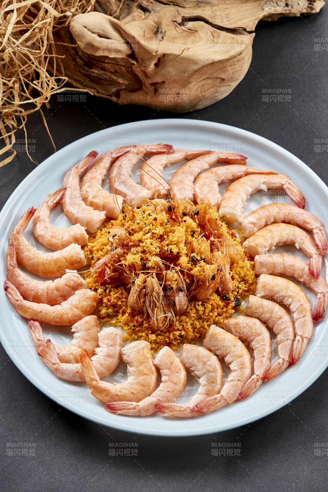 两吃深海大明虾香炸白灼
