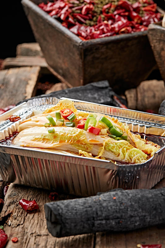 炭烤蒜蓉酱油锡纸娃娃菜