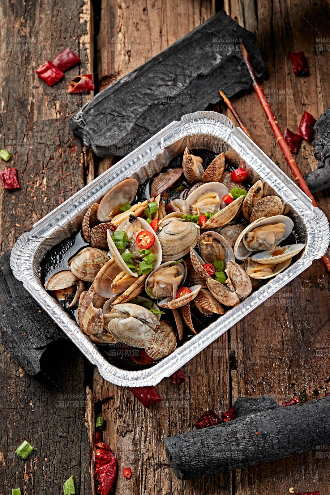 炭烤锡纸酱油花蛤