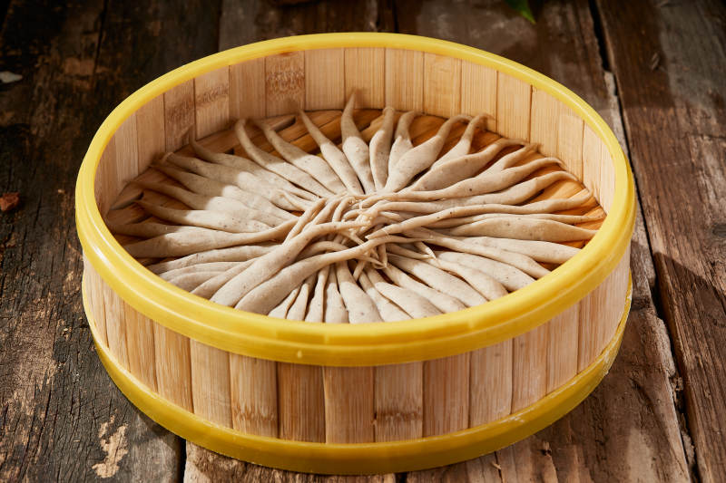 張家口壩上特色美食蒸莜面