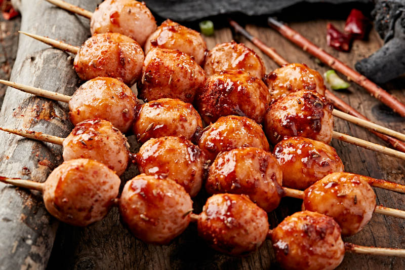 炭烤鱼丸虾丸