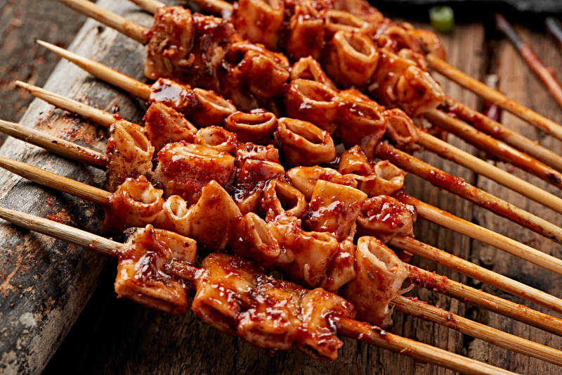 炭烤牛心管黄喉