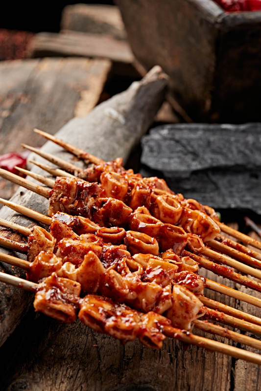 炭烤牛心管黄喉