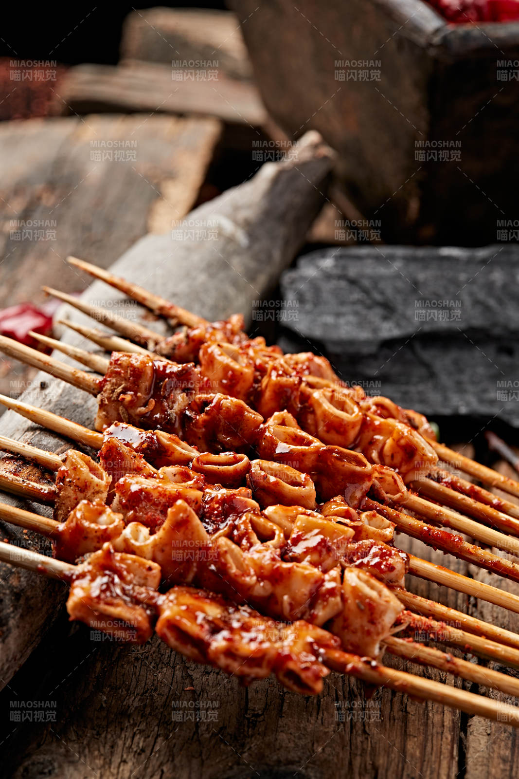 炭烤牛心管黄喉