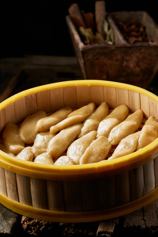 張家口壩上特色美食蒸莜面