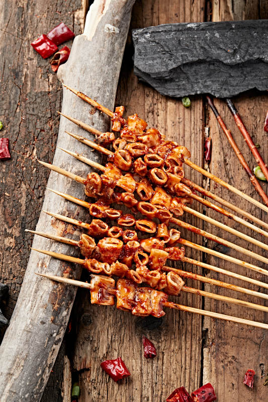 炭烤牛心管黄喉