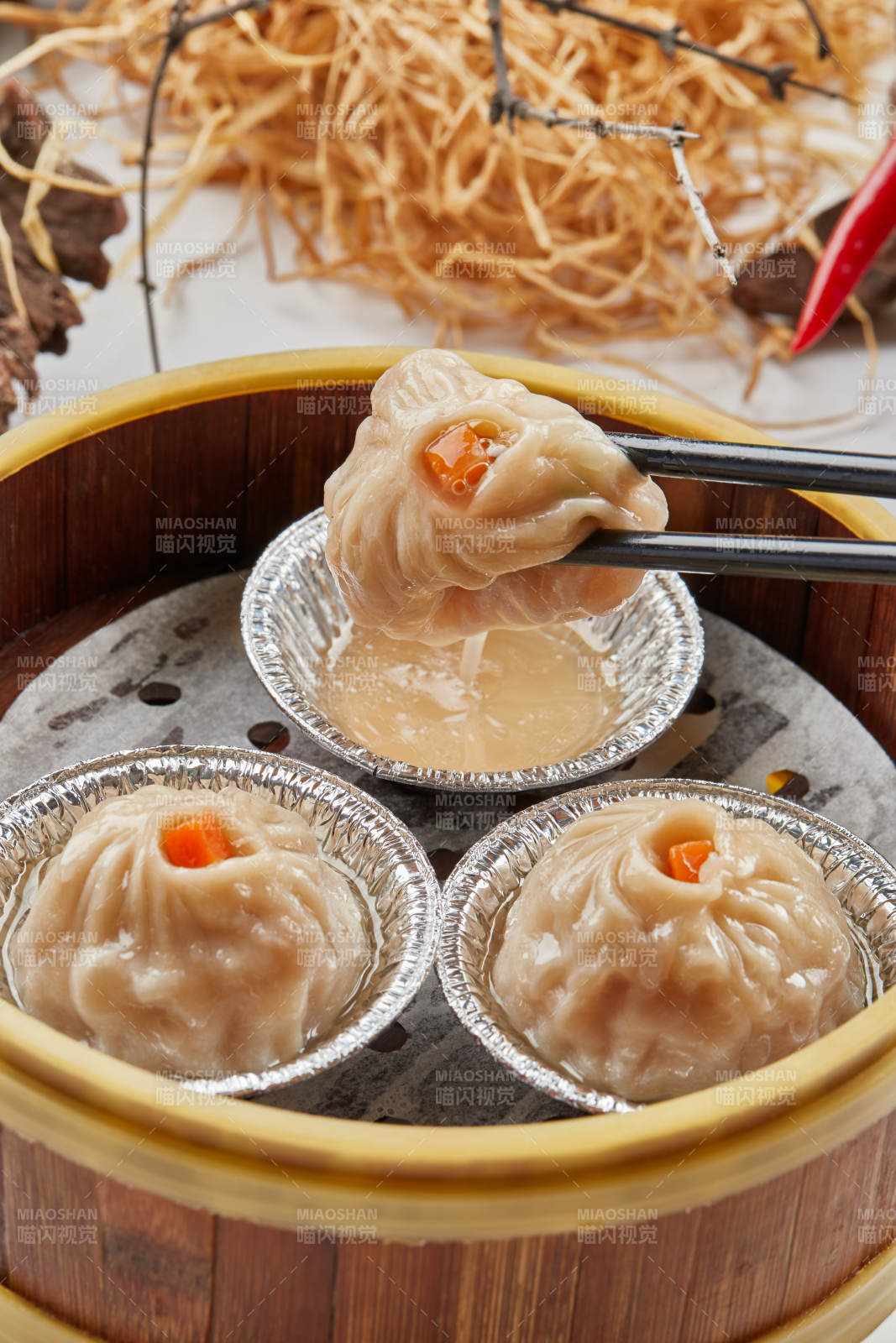 精美茶餐點(diǎn)心灌湯小籠包