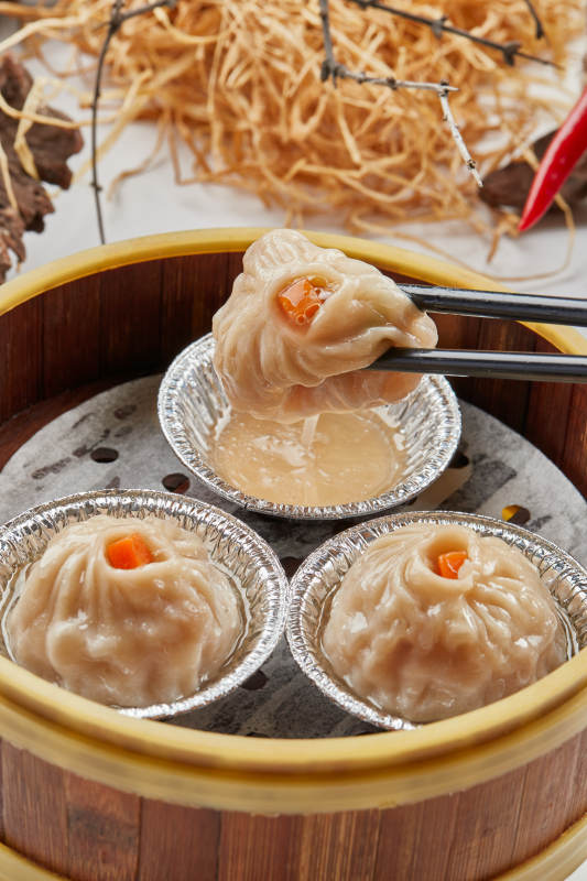 精美茶餐点心灌汤小笼包