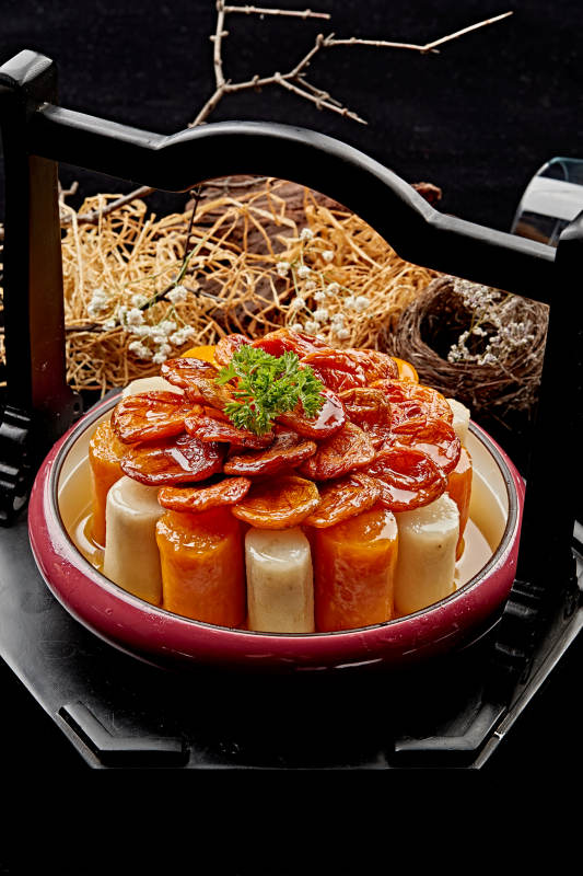 糖水山药红薯焗杏干