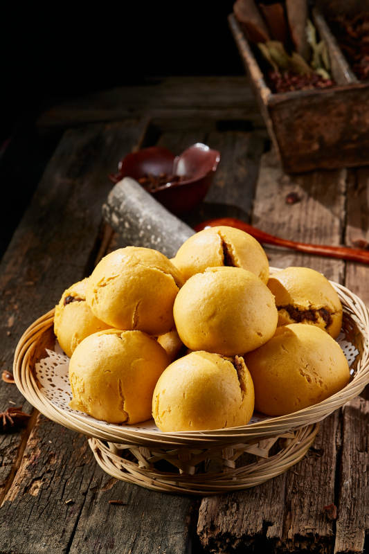 面豆馅开花黄馍馍