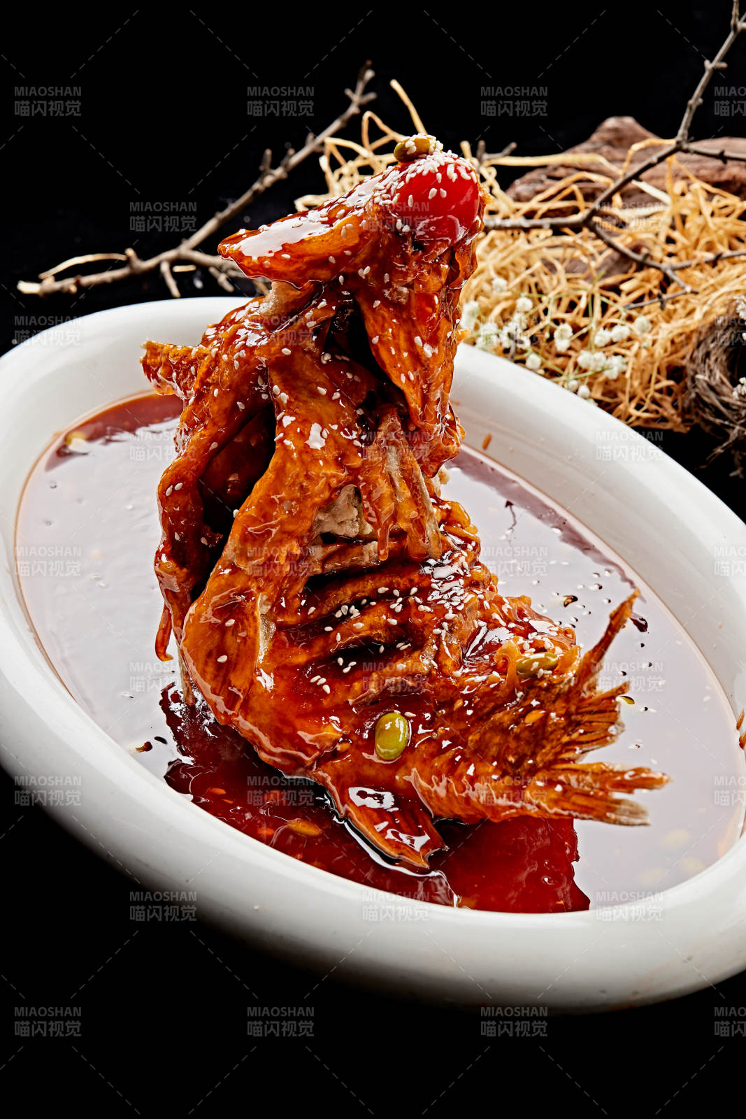 茄汁糖醋干炸魚