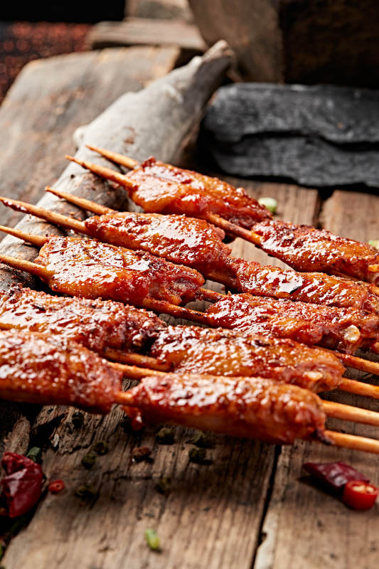 炭烤奥尔良口味鸡翅中