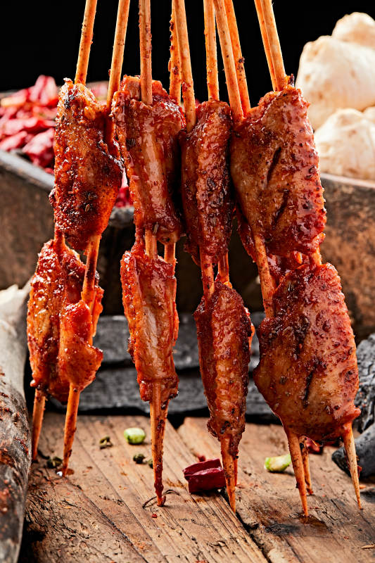 炭烤奥尔良口味鸡翅中
