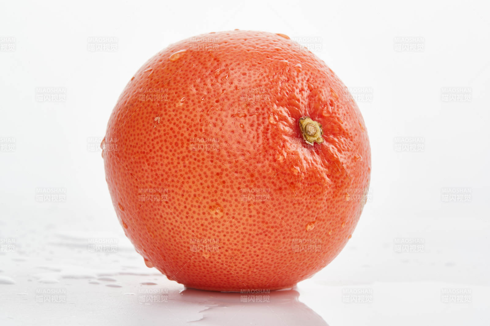 白色背景上摆放的新鲜血橙