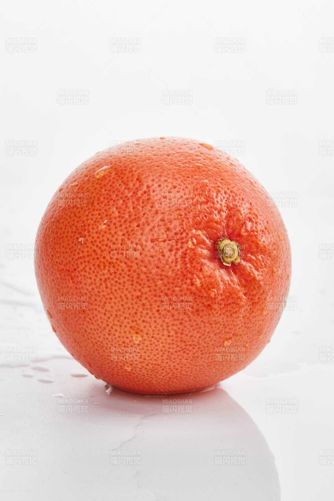 白色背景上摆放的新鲜血橙