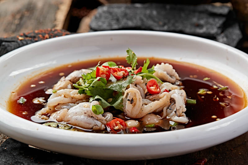 浇汁生淹小八爪鱼