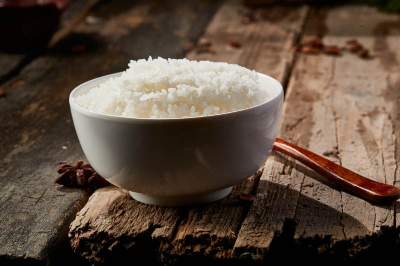 香喷喷的现蒸白米饭