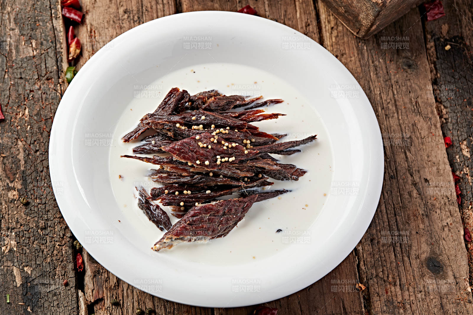 草原老酸奶泡蒙式风干牛肉