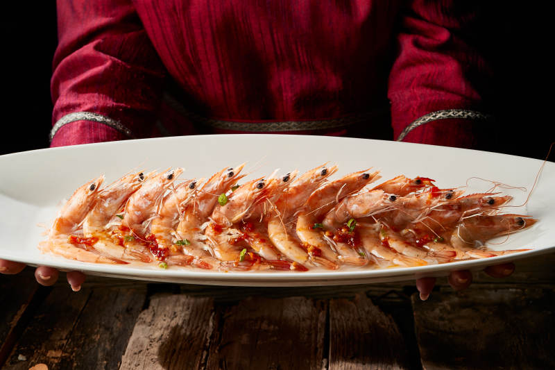 粉絲剁椒蒸開背蝦