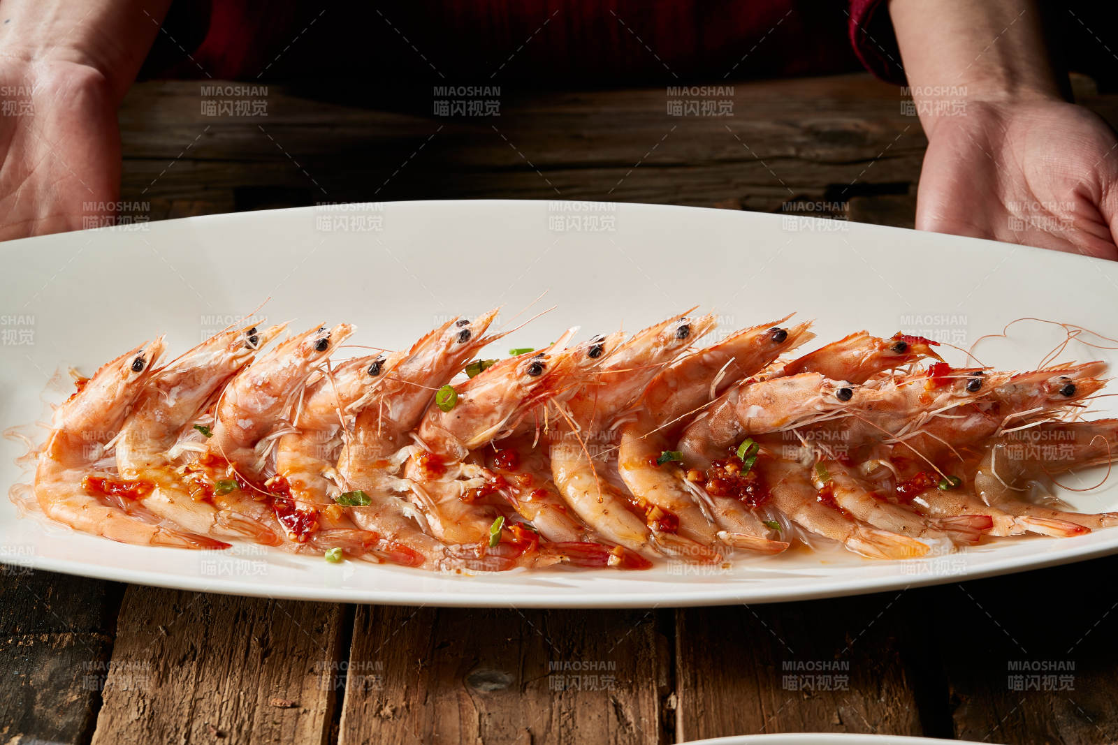 粉丝剁椒蒸开背虾图片
