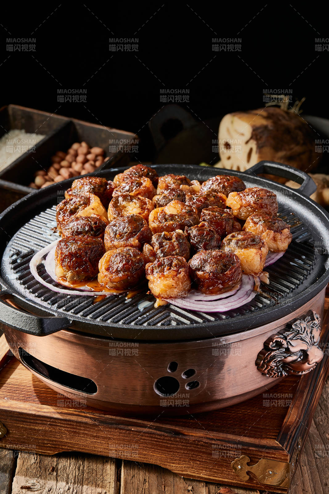 孜然铁板羊腰子