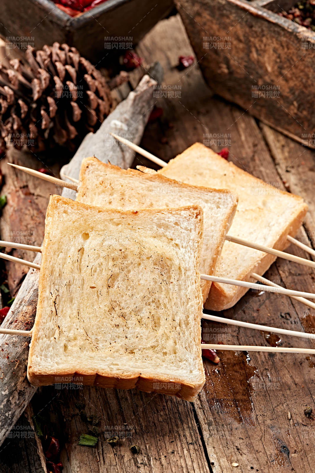 炭烤全麥面包片
