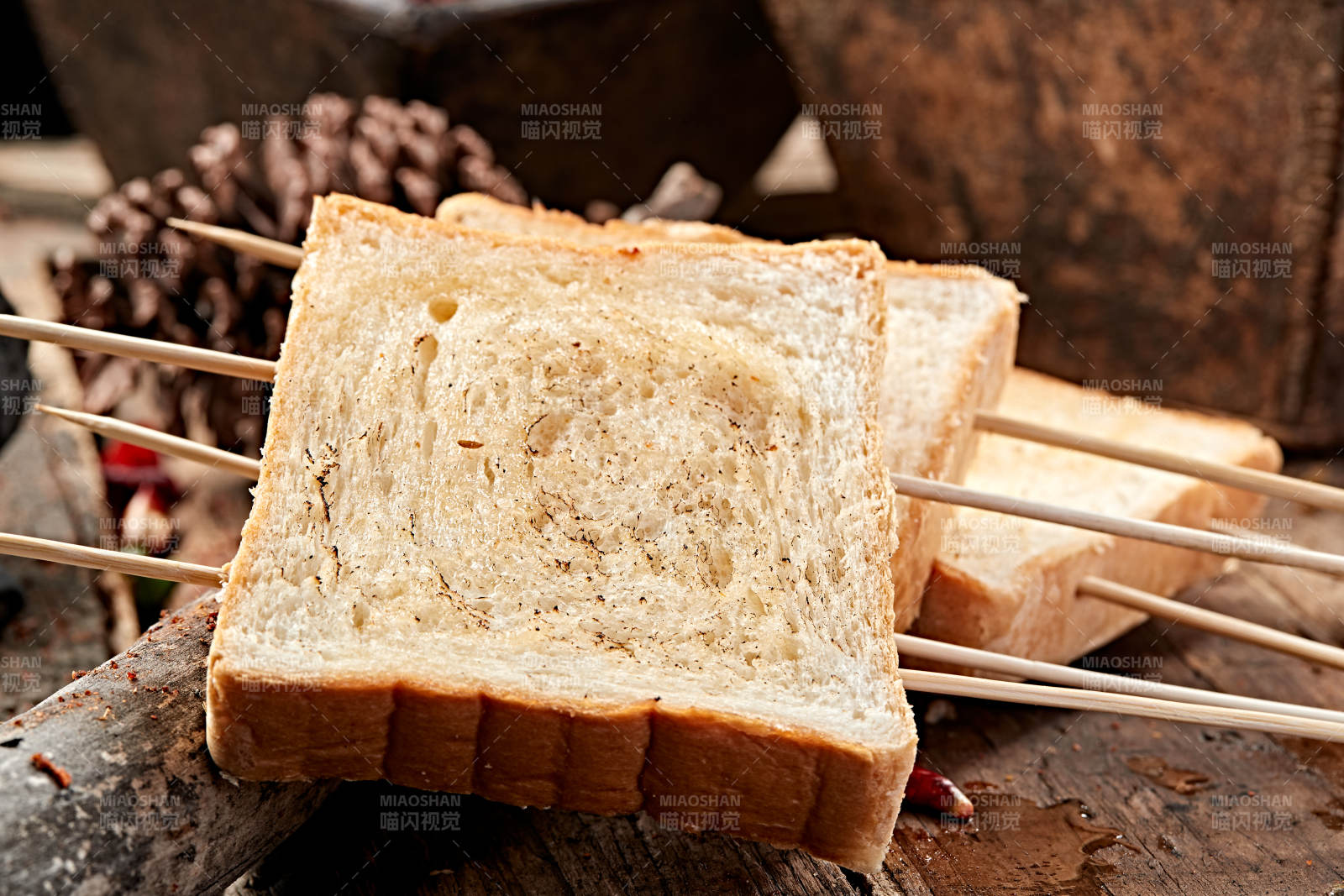 炭烤全麥面包片