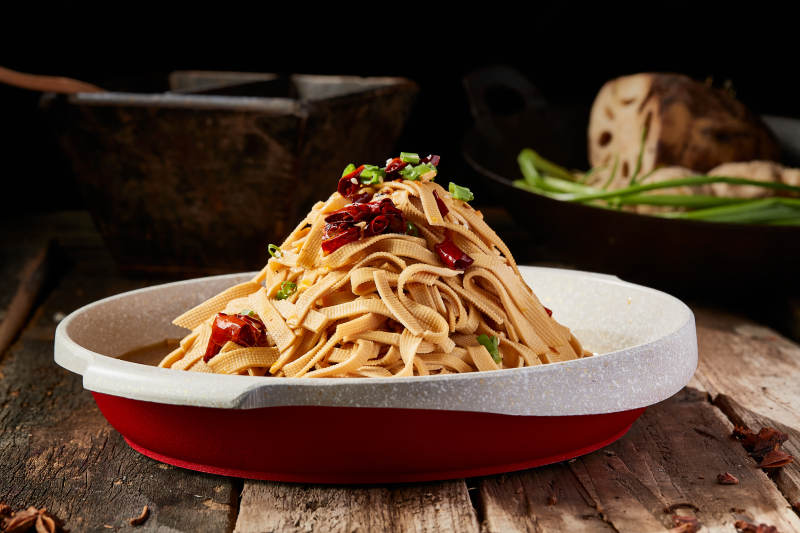 葱香辣炒干豆腐丝