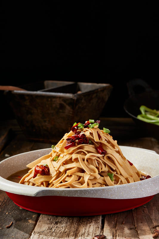 葱香辣炒干豆腐丝