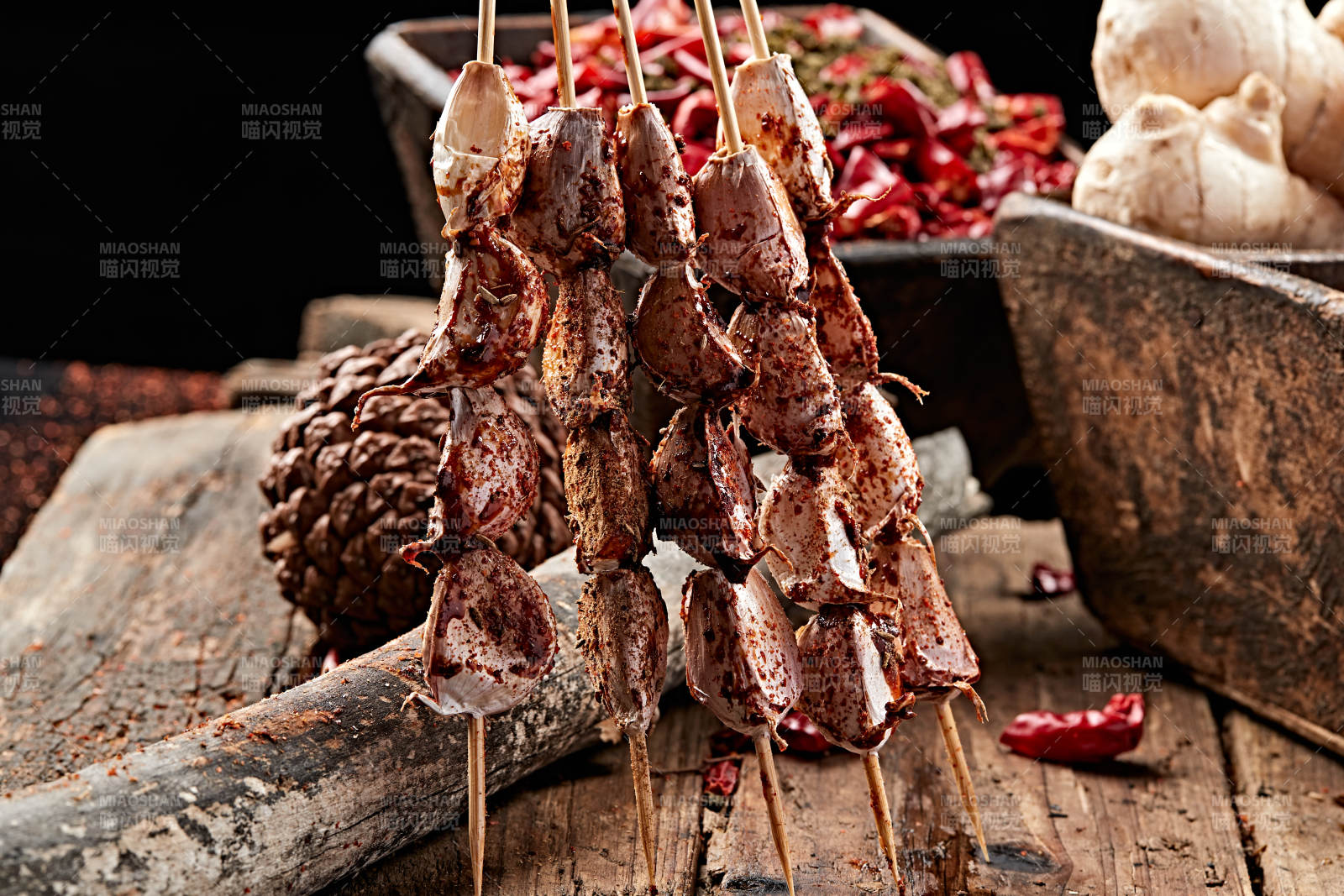 炭烤新鲜大蒜瓣