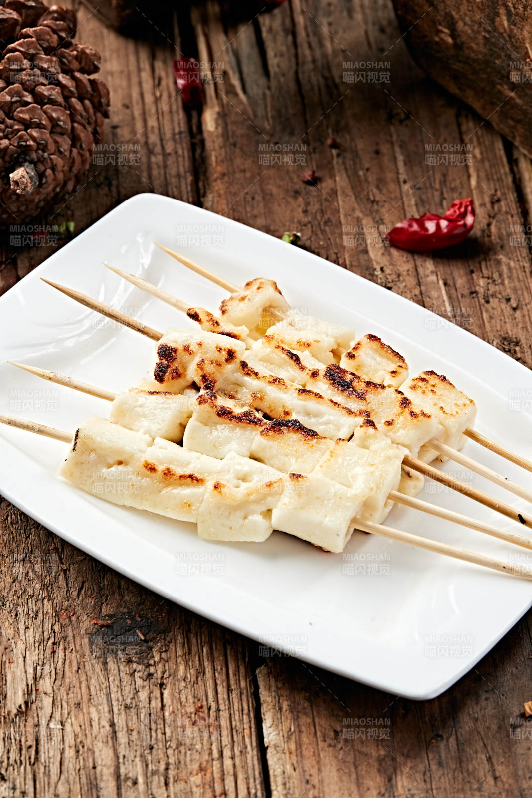 炭烤蒙族鮮奶豆腐