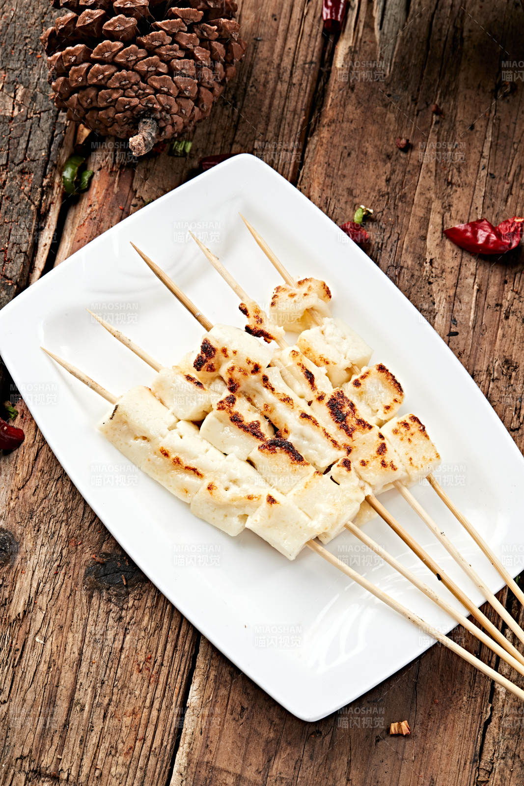 炭烤蒙族鮮奶豆腐