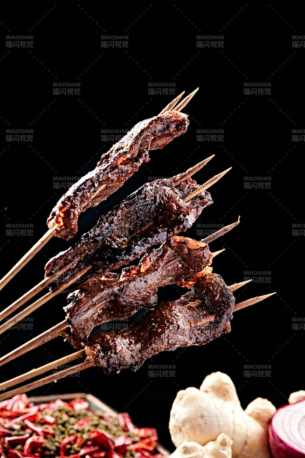 炭烤裹油羊肝片