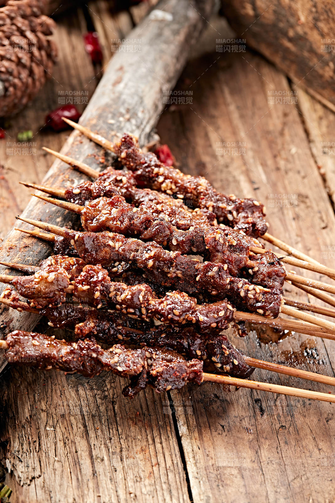 炭烤麻辣牛肉串