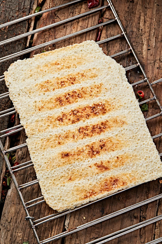 蒙族傳統(tǒng)炭烤奶皮子