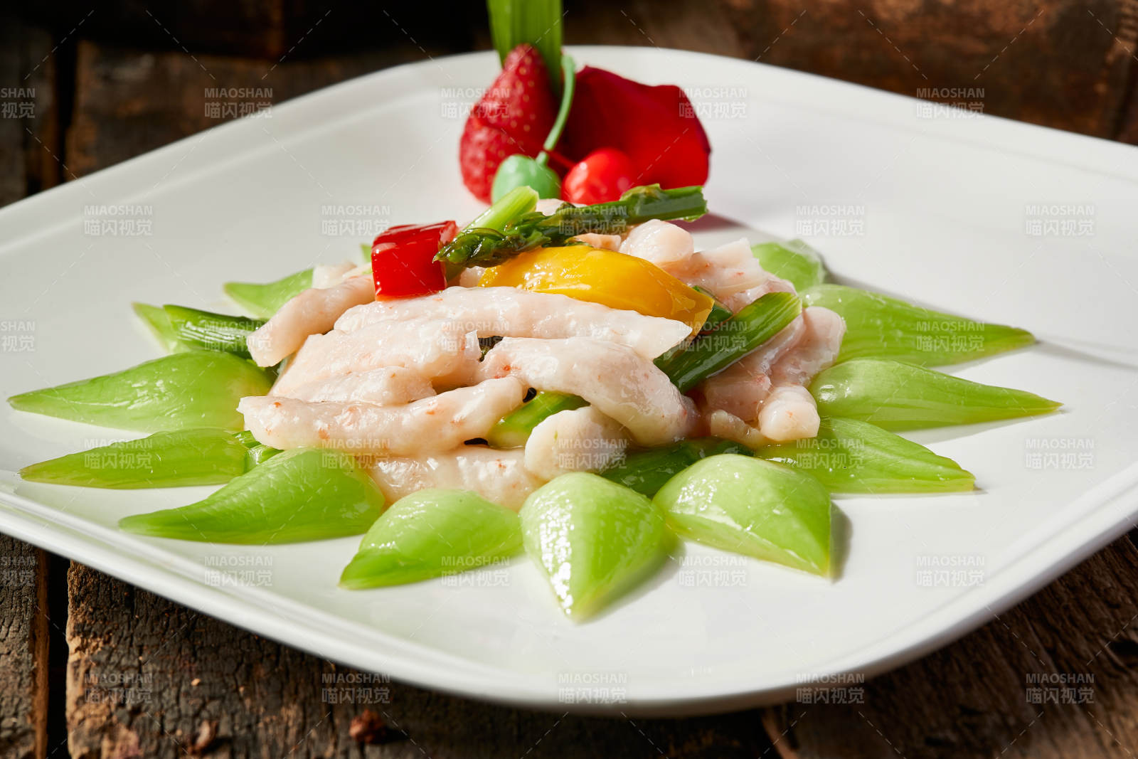 青萵筍小炒鮮蝦柳