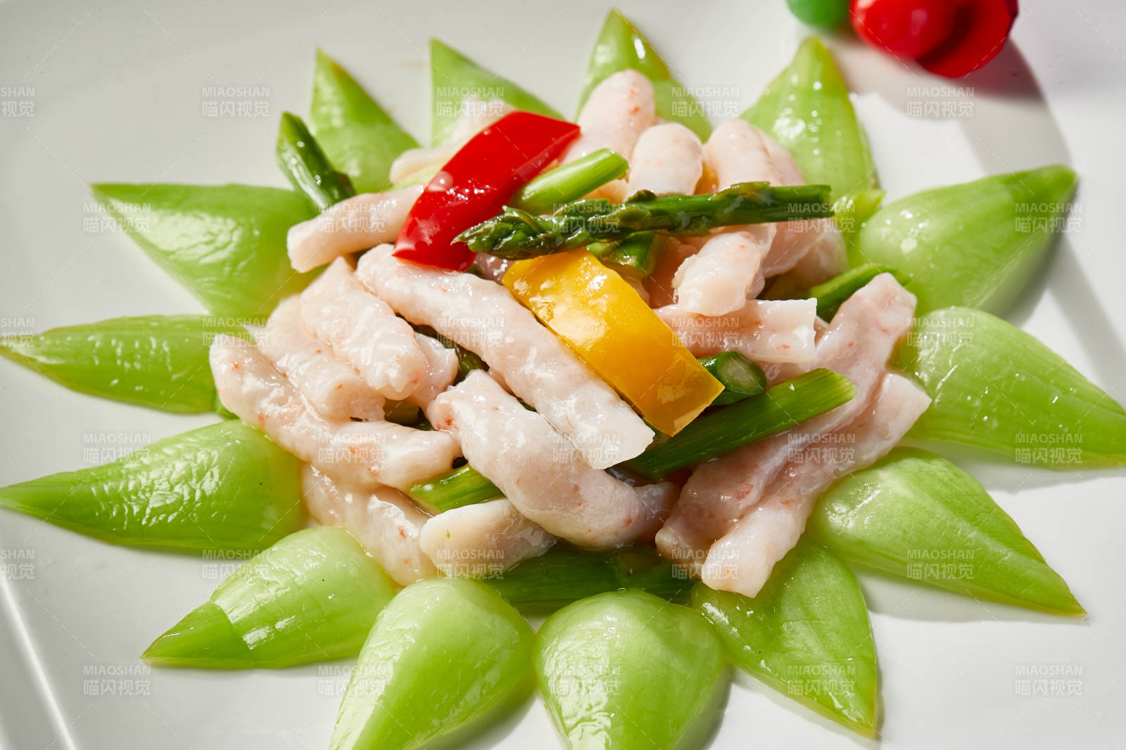 青萵筍小炒鮮蝦柳