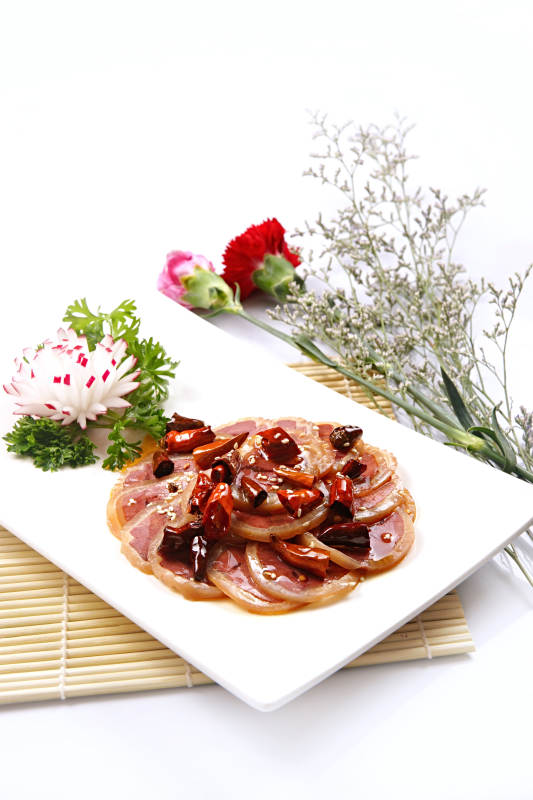 鱿鱼猪耳卷切片