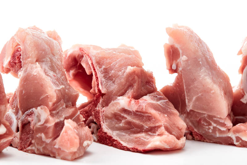 檢疫合格的屠宰生鮮豬肉