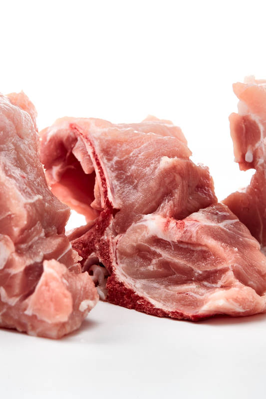 檢疫合格的屠宰生鮮豬肉