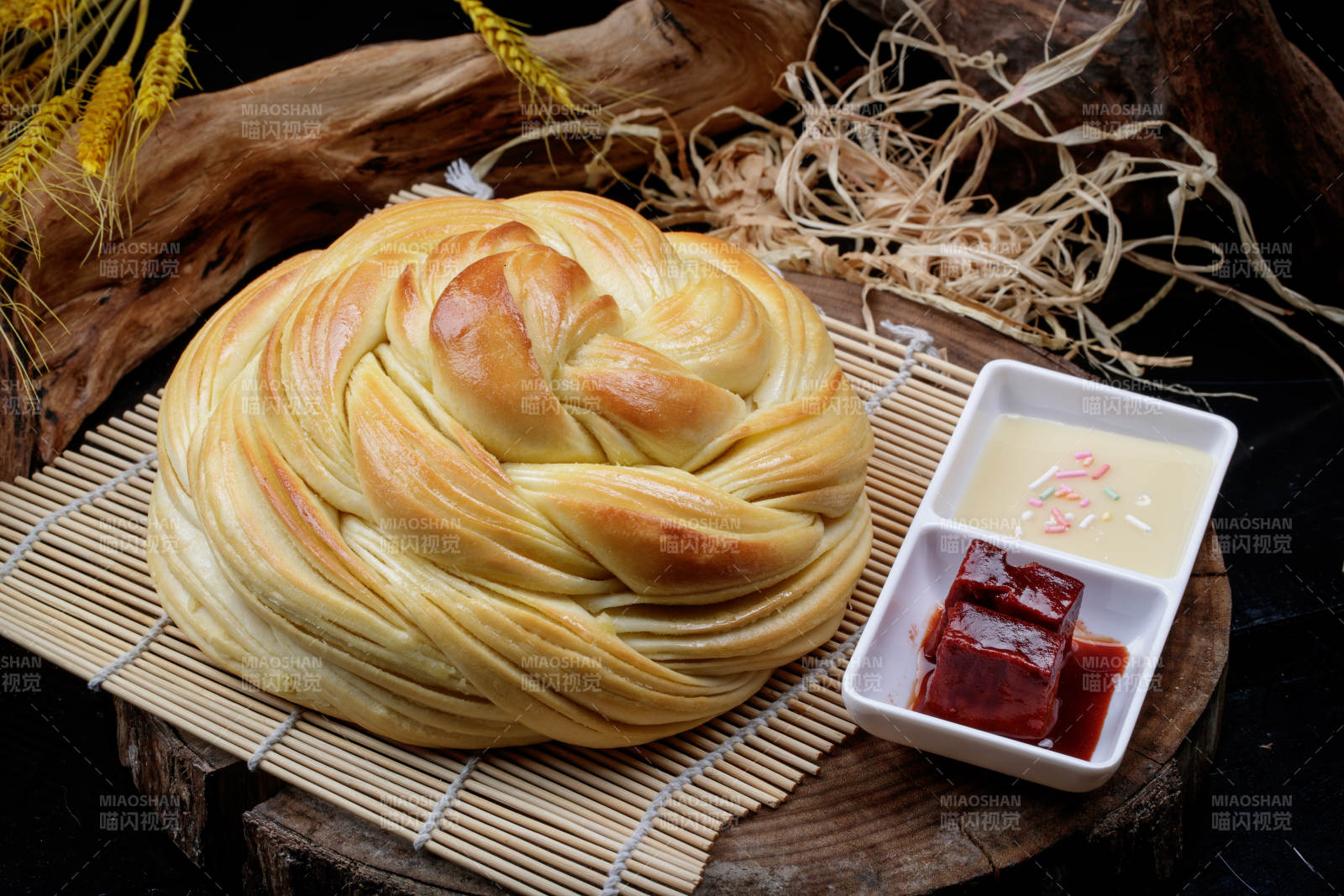 花開富貴大花卷配煉乳醬豆腐