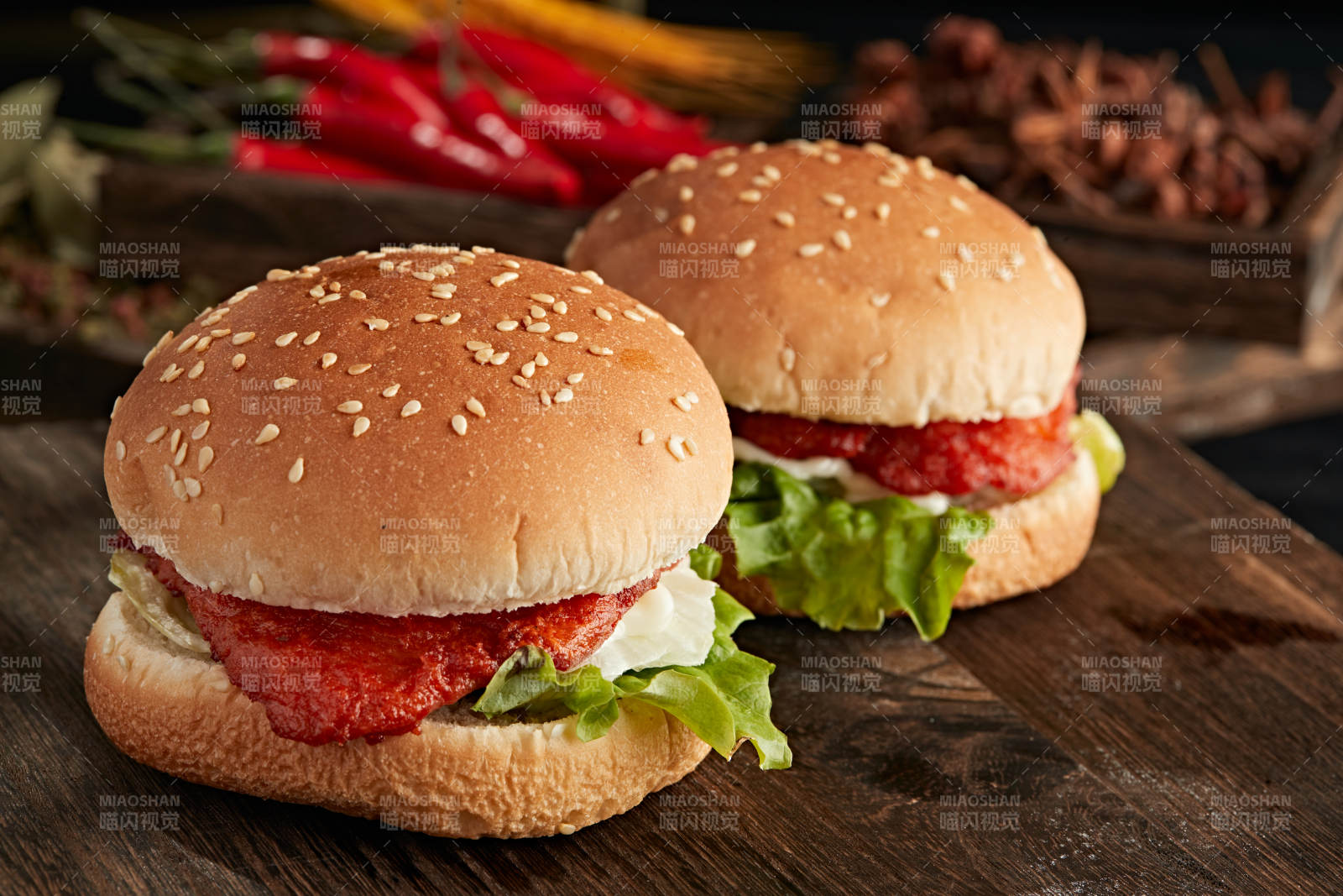 美味炸雞漢堡包