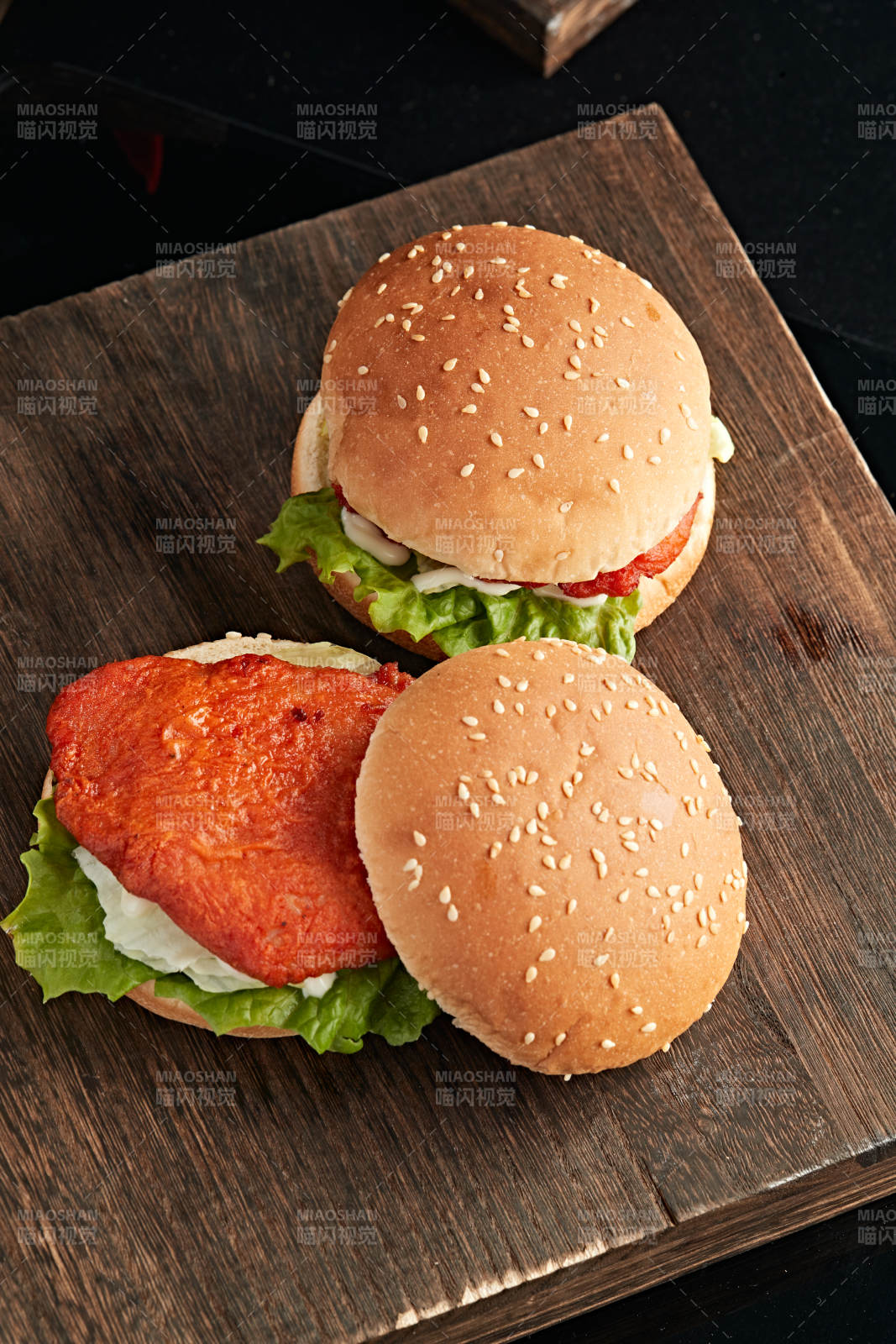 美味炸雞漢堡包