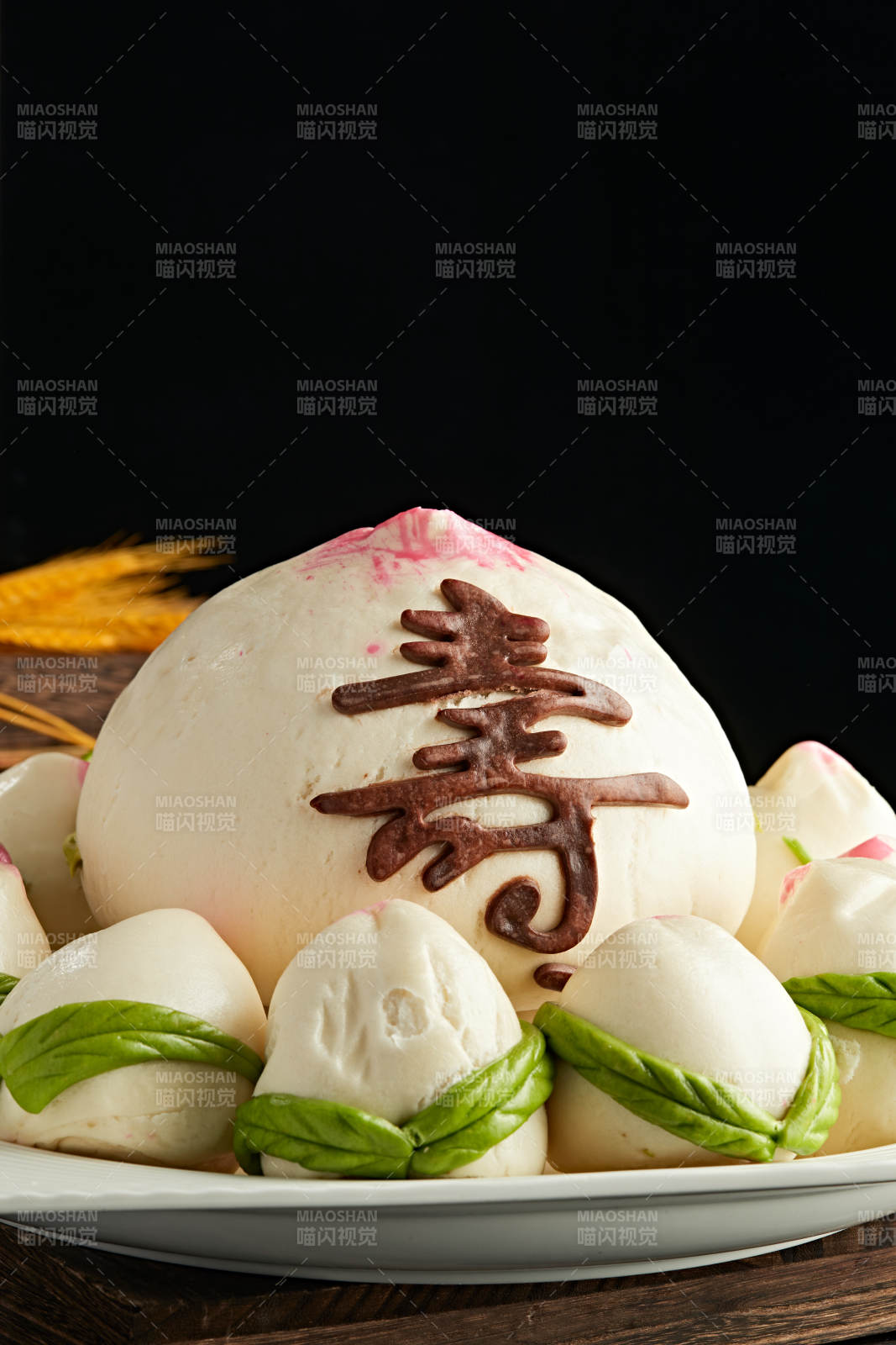 蒸贺寿寿桃大花馍