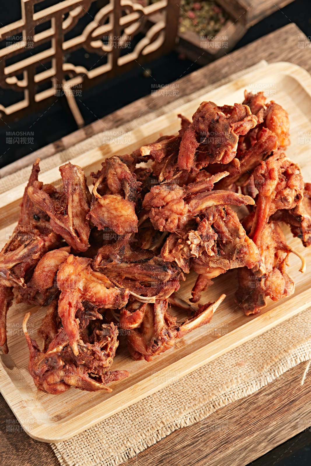 西餐油炸雞叉骨雞架