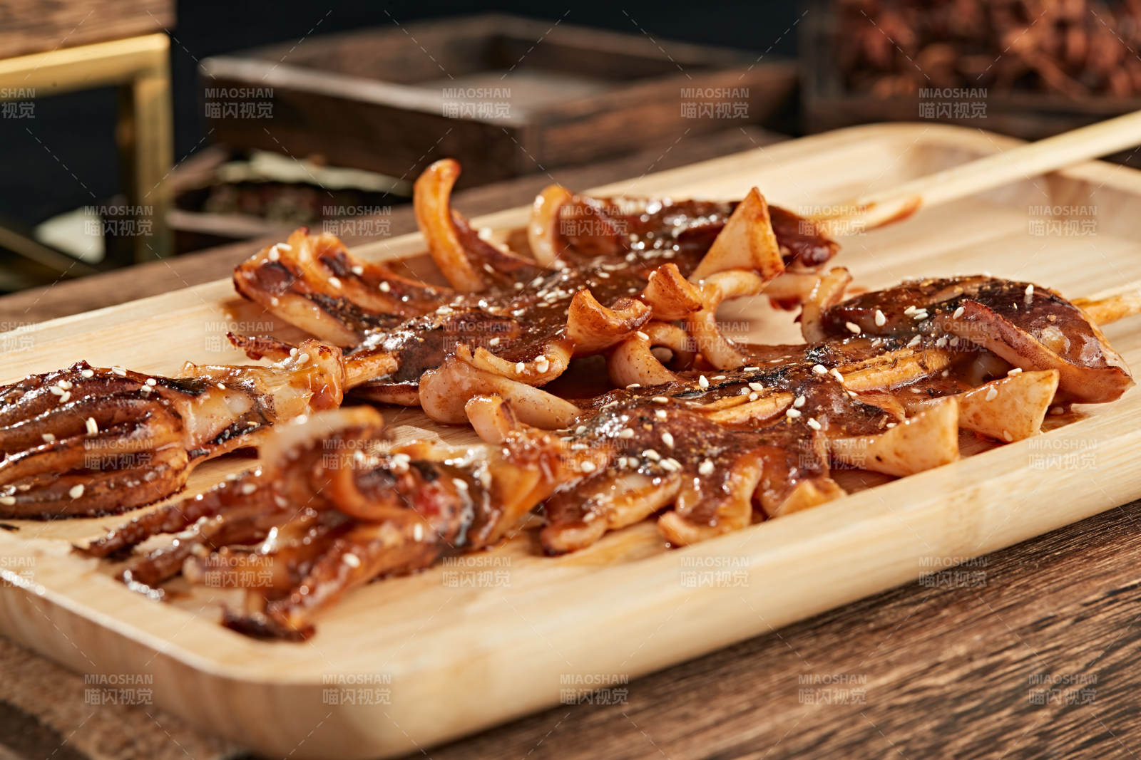 铁板香烤大鱿鱼